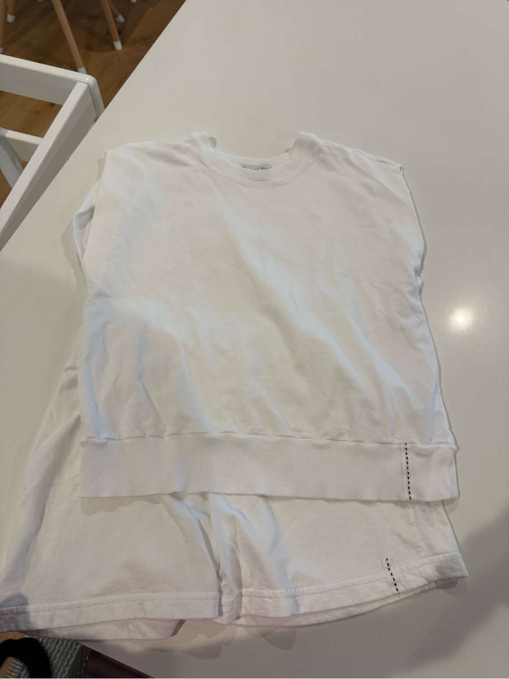 Michael Stars White Sleeveless Layered Top